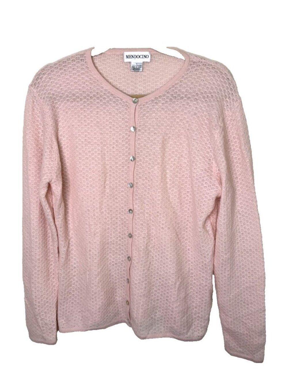 Vintage 90s Cashmere Cardigan Sweater Lightweight Soft Barbie Luxur